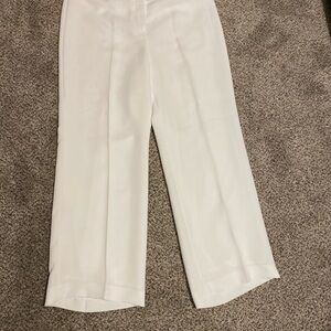 Talbots Women's Wide Leg White Pants